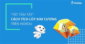 Hướng dẫn kiếm kim cương trên VioEdu nhanh