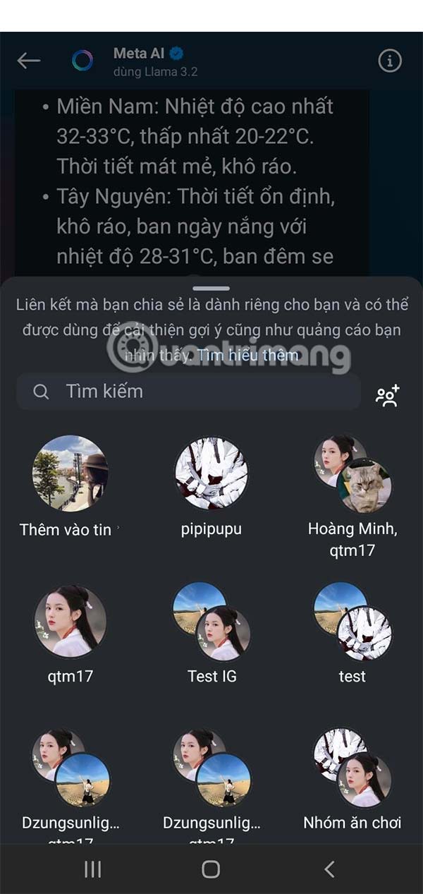 Chia sẻ ảnh AI
