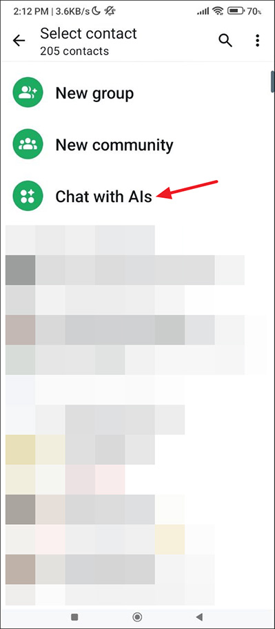 Chat with AI characters on WhatsApp 