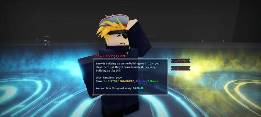 Hoàn thành nhiệm vụ để có thêm nhiều spin Jujutsu Infinite