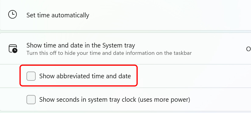 Display full date and time on Windows 11