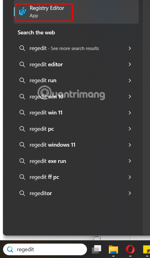 Registry Editor Windows 11