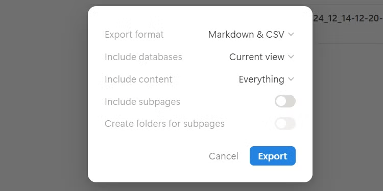 Export the page in Notion.