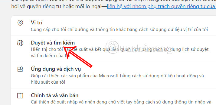 Duyệt và tìm kiếm trên Microsoft 