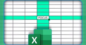 Cách dùng Focus Cell tô sáng dữ liệu Excel