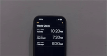 Cách hiển thị nhiều múi giờ trên màn hình iPhone