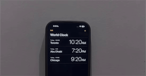 Cách hiển thị nhiều múi giờ trên màn hình iPhone