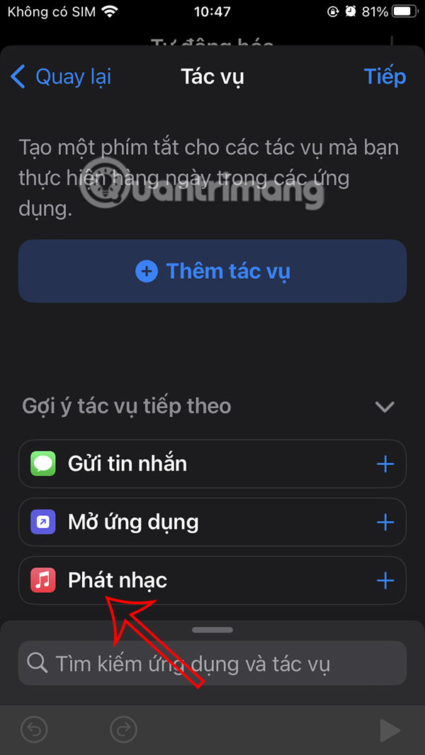 Tác vụ phát nhạc
