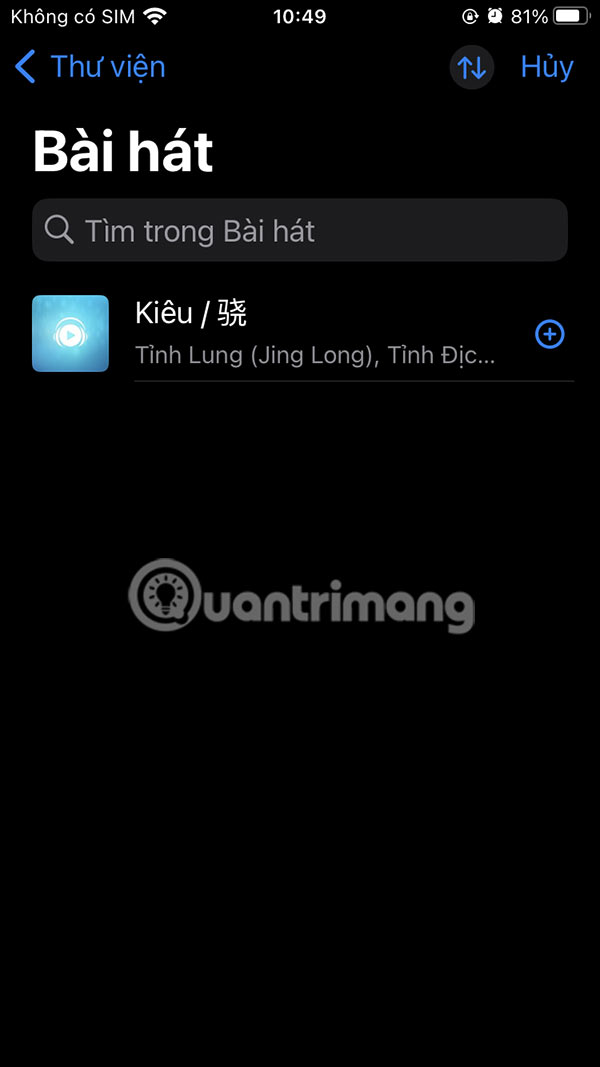 Lưu bài hát phát trên AirPods