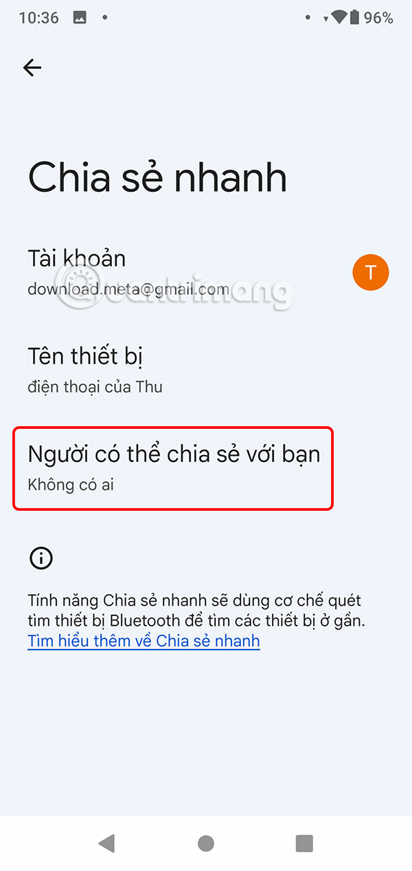 Chỉnh đối tượng chia sẻ