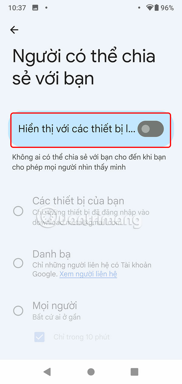 Phát hiện thiết bị ở gần