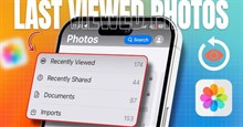 Cách xóa ảnh đã xem gần đây trên iPhone