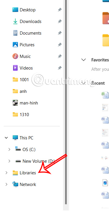 Windows 11 Libraries folder
