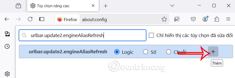 Adjust search engine settings on Firefox