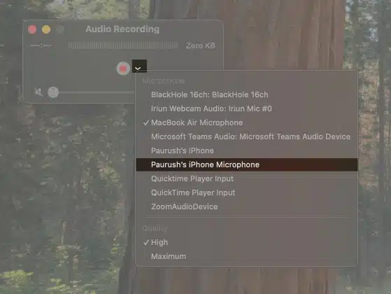 Ghi âm trên iPhone