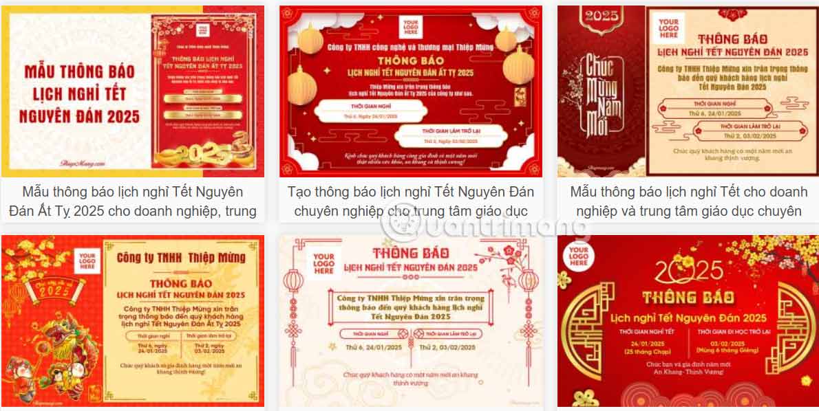 Choose a Tet holiday banner template