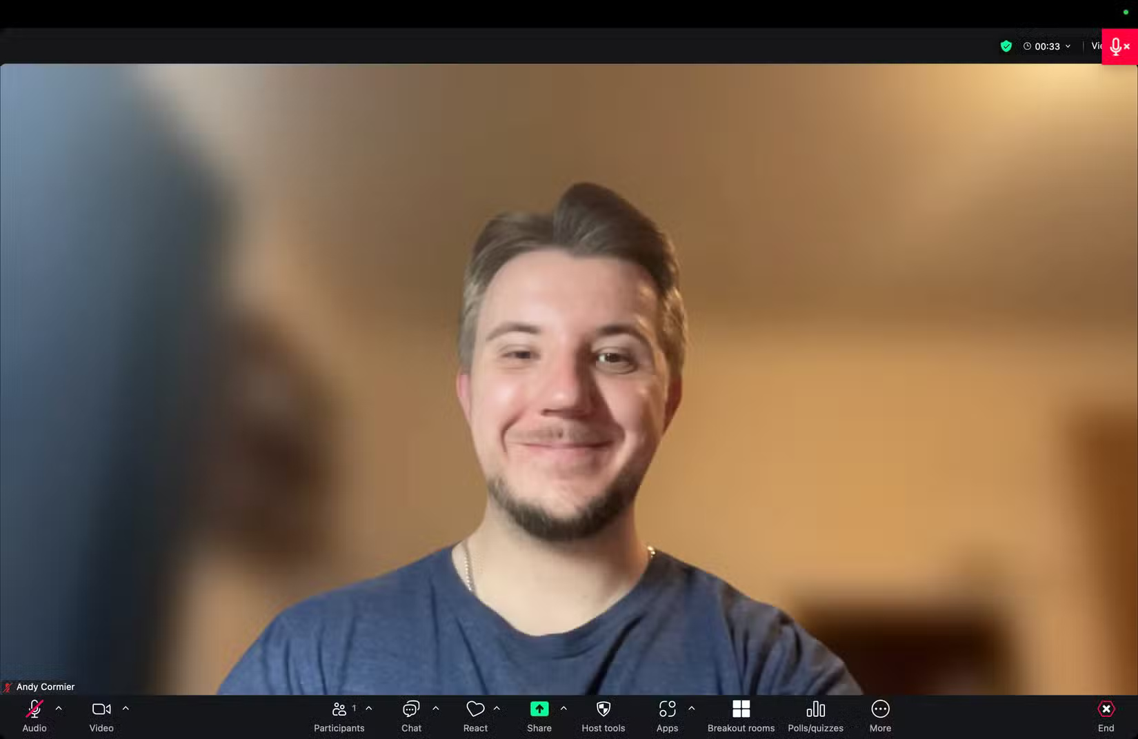 Zoom calls with background blur enabled