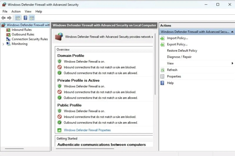 Thêm quy tắc vào tường lửa Windows.