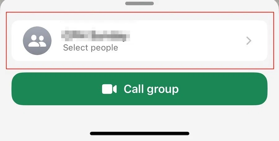 Select video caller in WhatsApp group