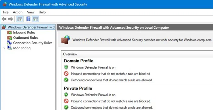 Bật tường lửa Microsoft Defender với các tính năng bảo mật