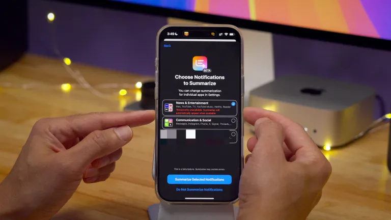 iOS 18.3 Beta 3 tạm thời vô hiệu hóa các danh mục cho Tóm tắt thông báo