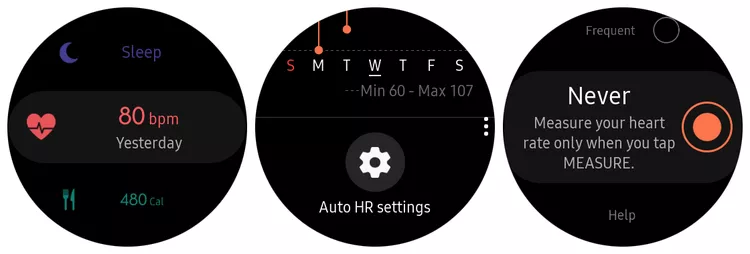 Turn off Automatic heart rate measurement on Samsung Gear S3