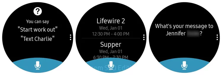 Use voice with Samsung Gear S3