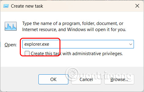 Windows Explorer Windows 11 rerun task