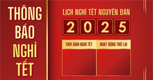 Mẫu thông báo nghỉ Tết âm lịch 2025 của cơ quan, doanh nghiệp, công ty, cửa hàng