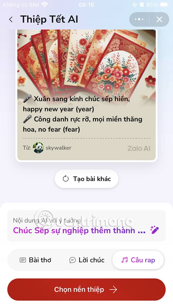 Câu rap chúc Tết