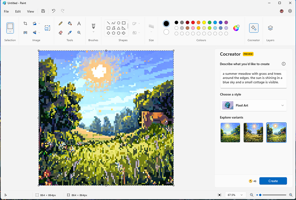 nút paint trên microsoft copilot