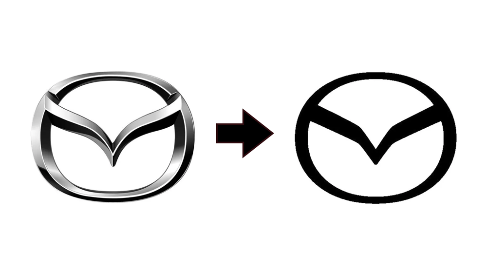 mazda thay đổi logo