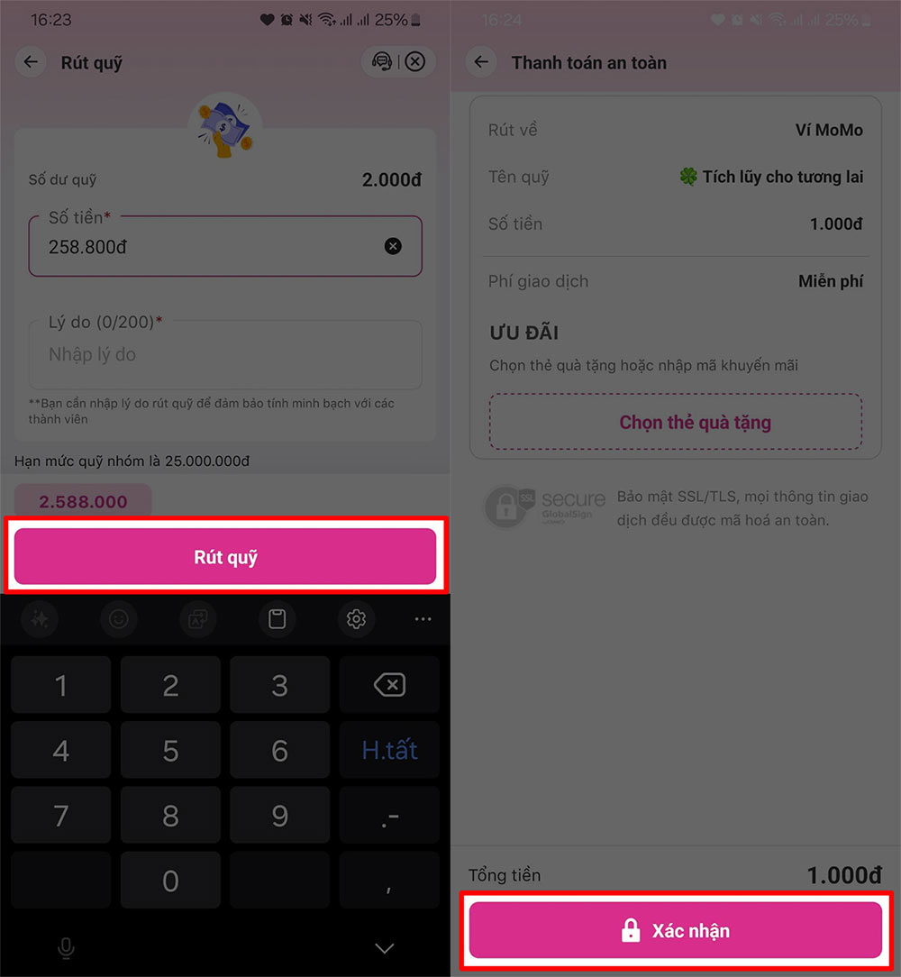 Momo fund withdrawal