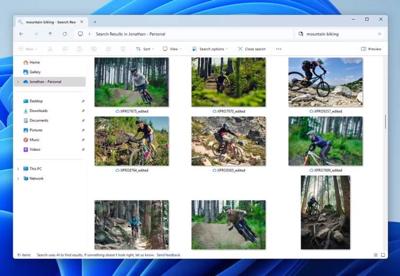 Tính năng tìm kiếm mới trên Windows 11