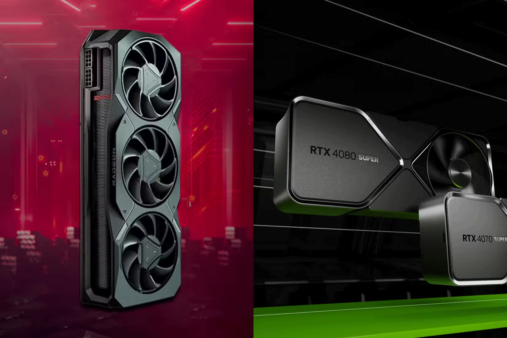 AMD 7900 XTX và Nvidia RTX 4080 Super Hero 