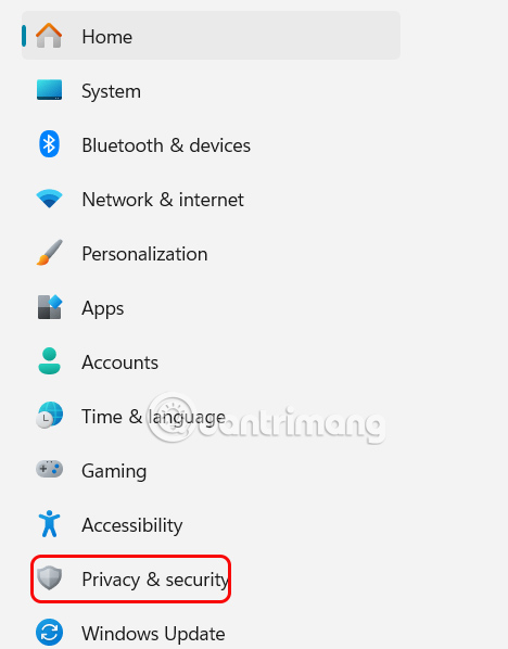 Privacy & Security Windows 11