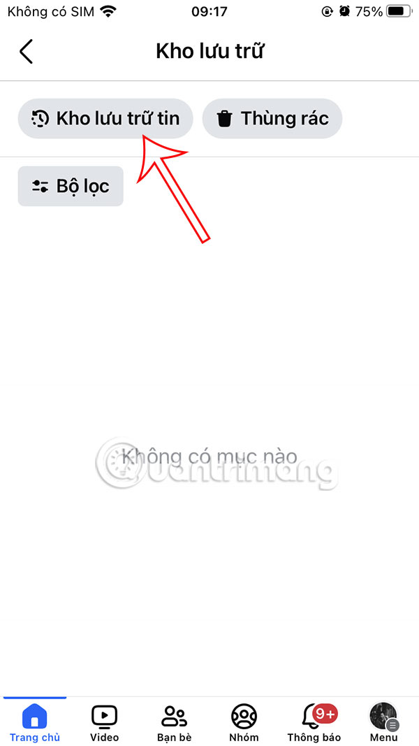Kho lưu trữ tin Facebook