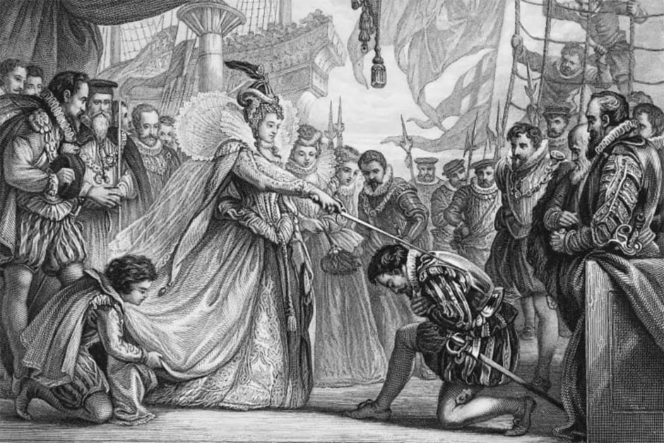 Quỳ gối nhận sắc phong