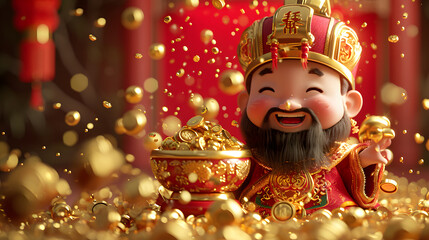 hình ảnh thần tài may mắn