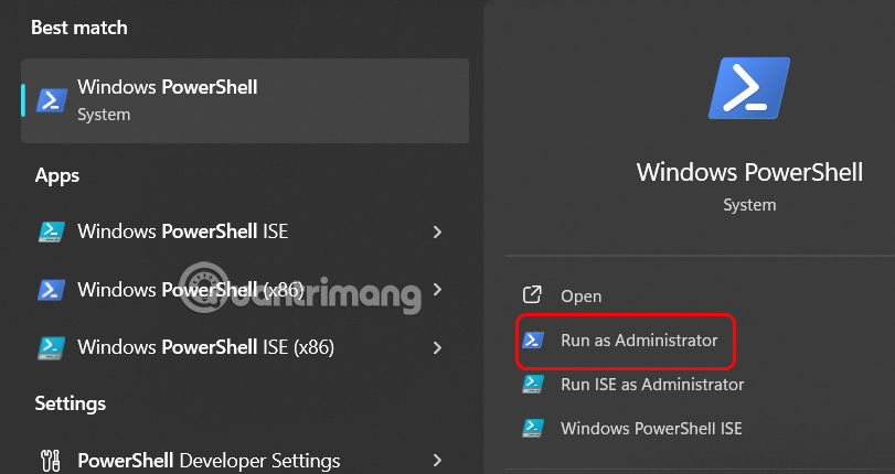 Run run PowerShell Command