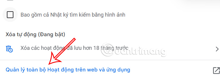 Quản lý toàn bộ hoạt động trên trang web và ứng dụng Chrome