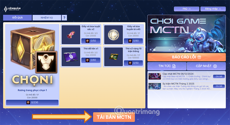 Tải xuống file APK của MCTN