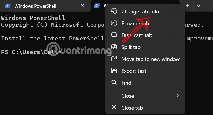 Change tab color Windows Terminal