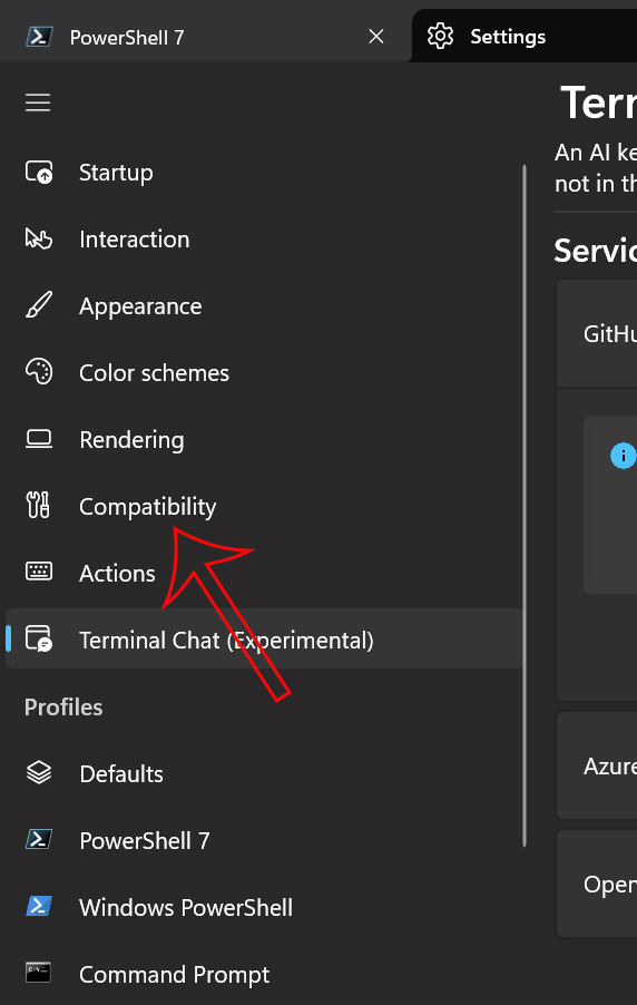 Compatibility Windows Terminal