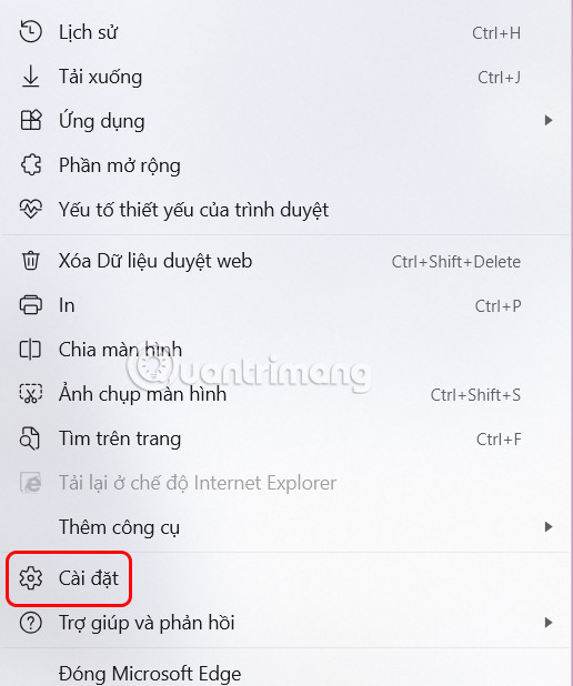Cài đặt Edge 