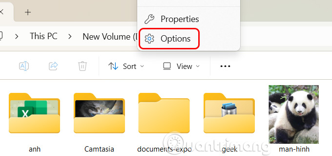 Chỉnh File Explorer
