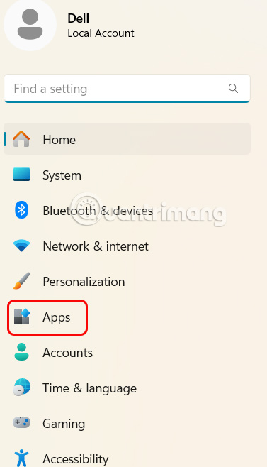 Chỉnh App trên Windows