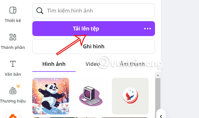 Tải file âm thanh chèn vào slide
