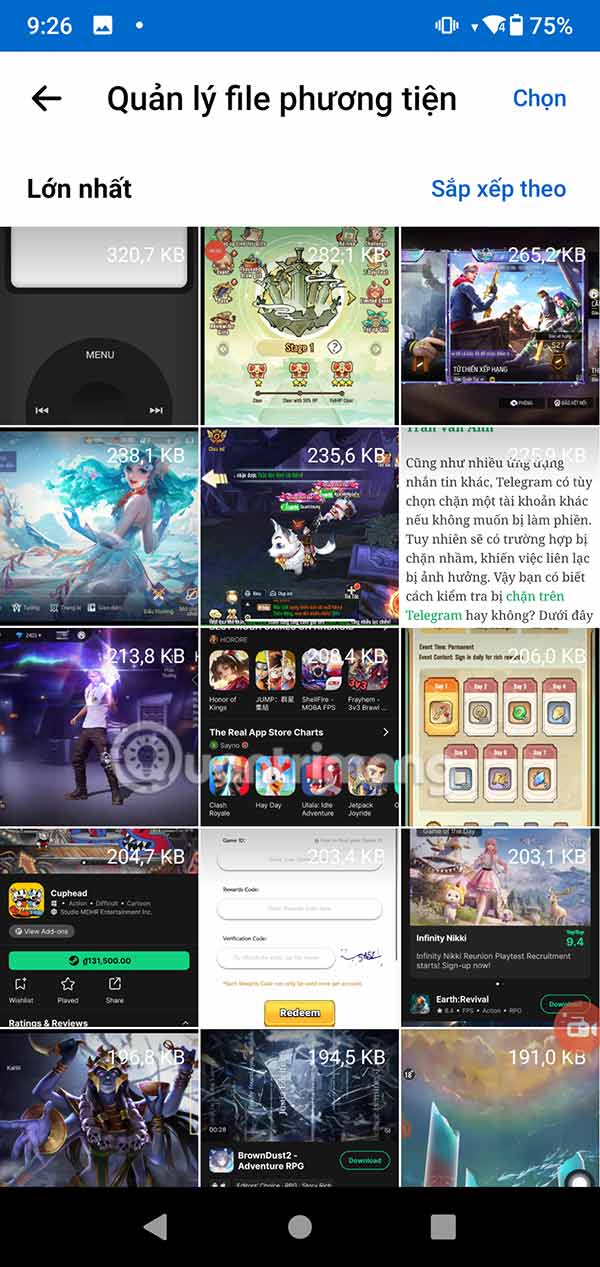 File đa phương tiện trên Messenger