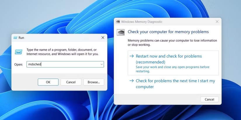 Chạy Windows Memory Diagnostic trên máy tính Windows